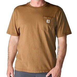 Carhartt Brown Original Fit Short Sleeve Pocket T-shirt